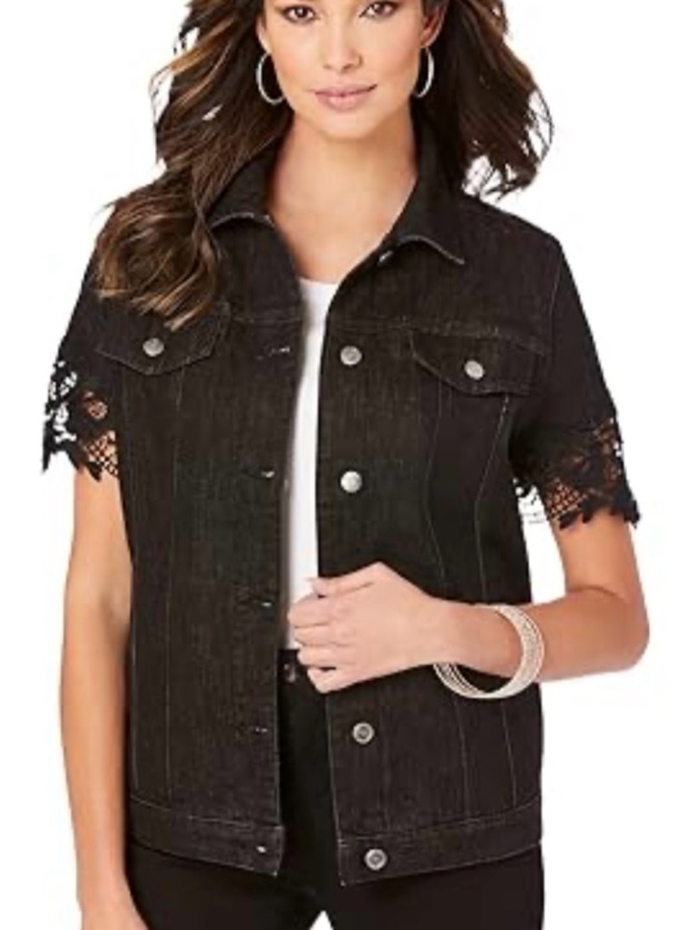 Women’s Short Sleeve Jean Jacket size 22W